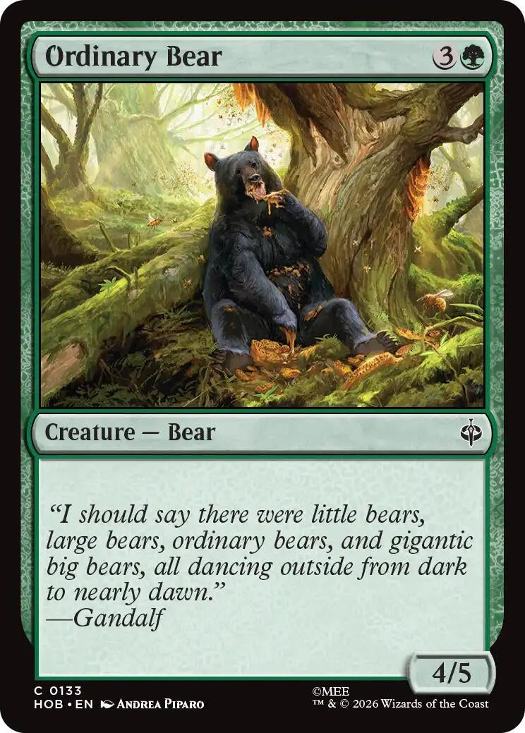Image for Ordinary Bear (133) (The Hobbit) (HOB) - Magic: The Gathering
