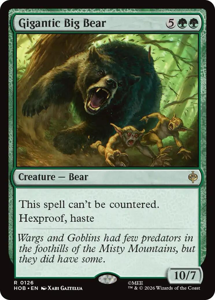 Image for Gigantic Big Bear (126) (The Hobbit) (HOB) - Magic: The Gathering
