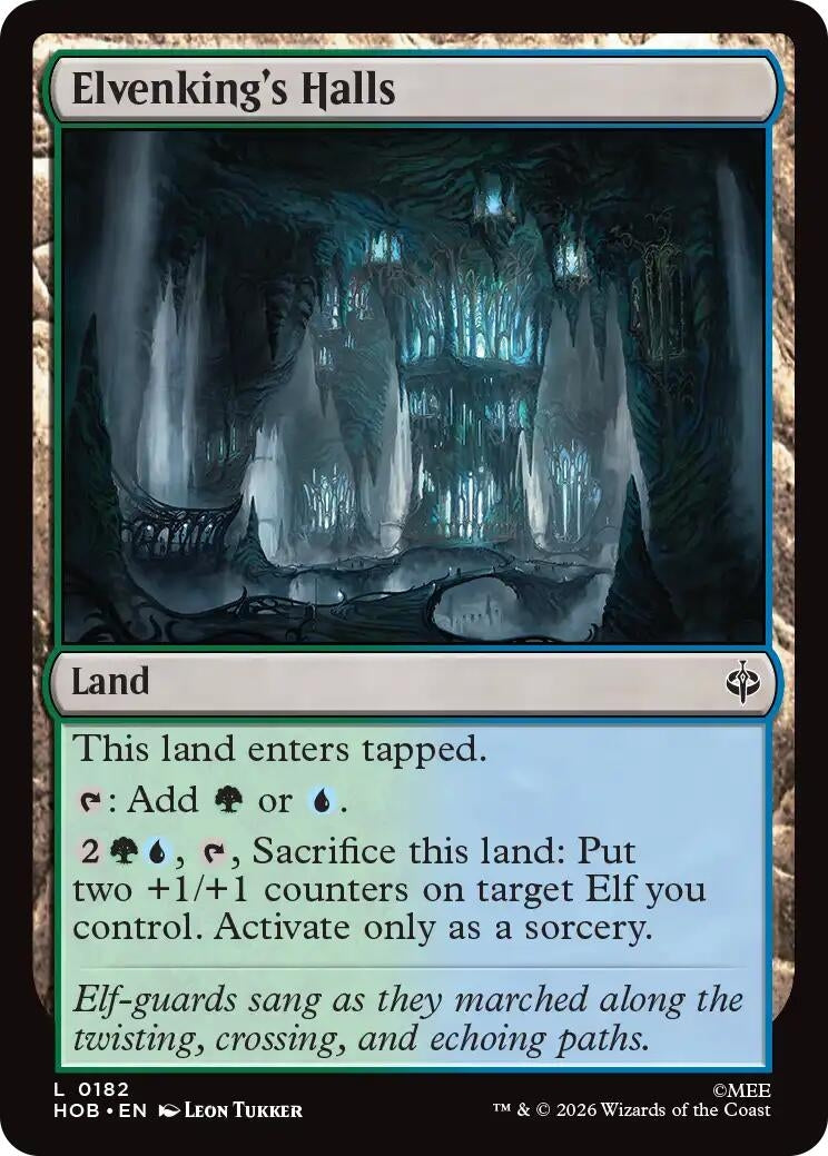 Image for Elvenking's Halls (182) (The Hobbit) (HOB) - Magic: The Gathering