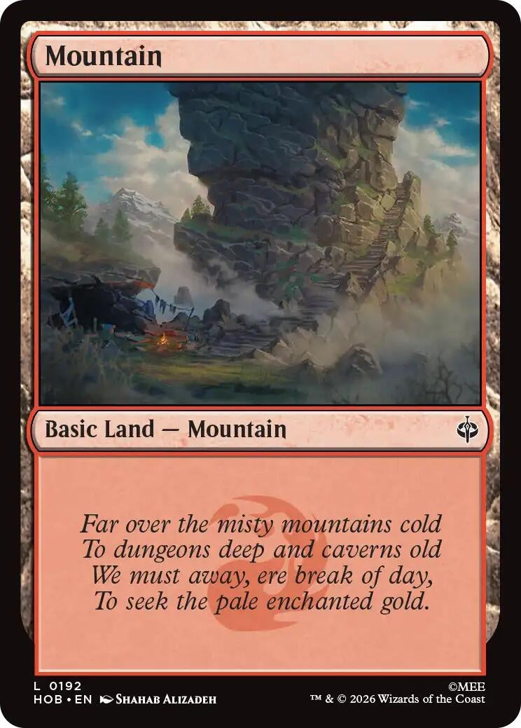 Image for Mountain (0192) (192) (The Hobbit) (HOB) - Magic: The Gathering