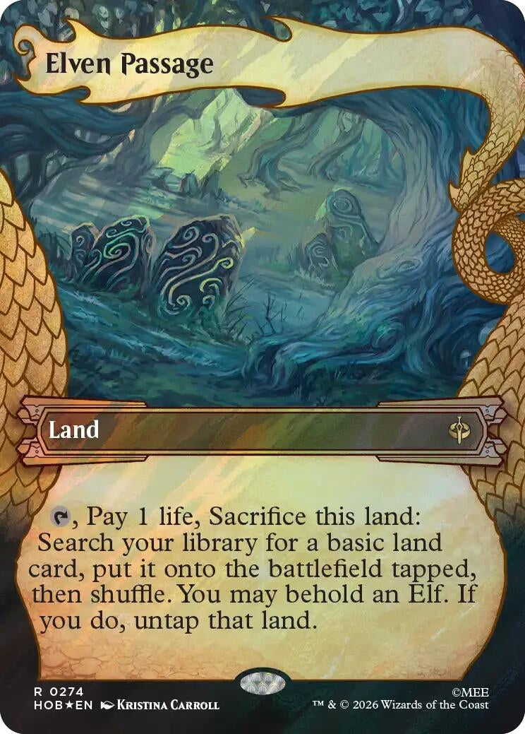Image for Elven Passage (Showcase) (Surge Foil) (274) (The Hobbit) (HOB) - Magic: The Gathering