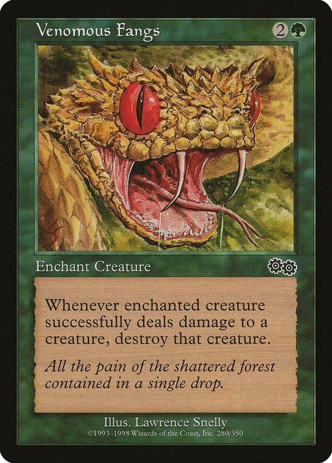 Image for Venomous Fangs (280) (Urza's Saga) - Magic: The Gathering