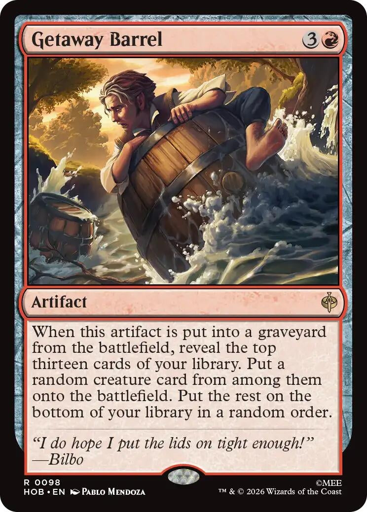 Image for Getaway Barrel (98) (The Hobbit) (HOB) - Magic: The Gathering