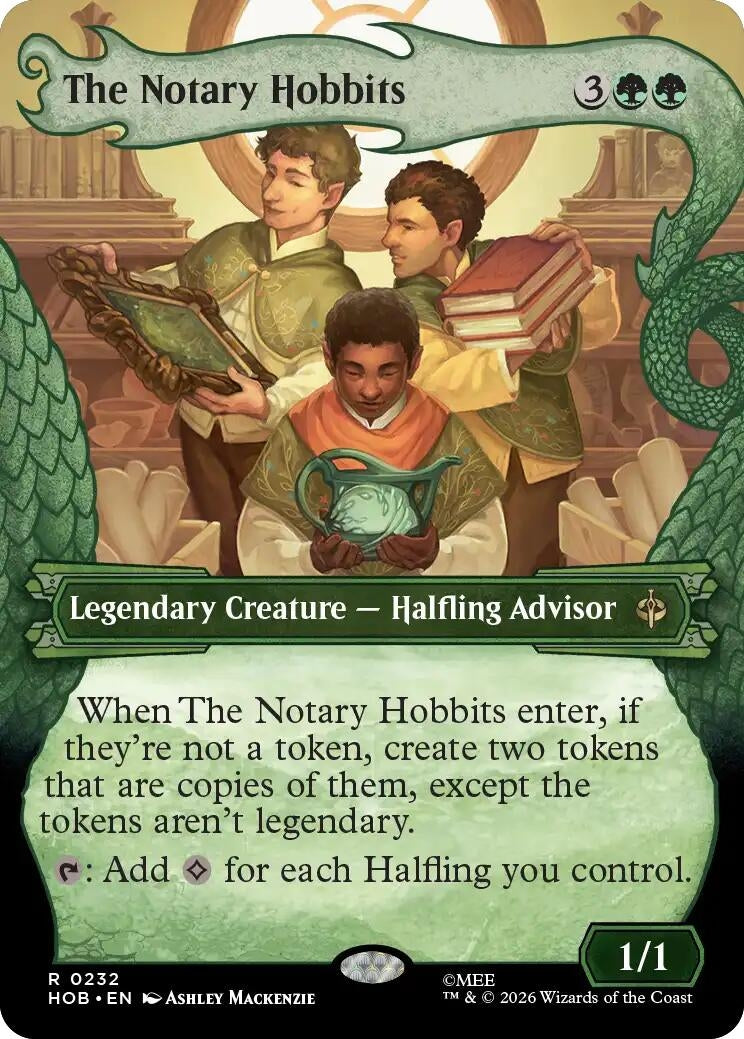 Image for The Notary Hobbits (Showcase) (232) (The Hobbit) (HOB) - Magic: The Gathering
