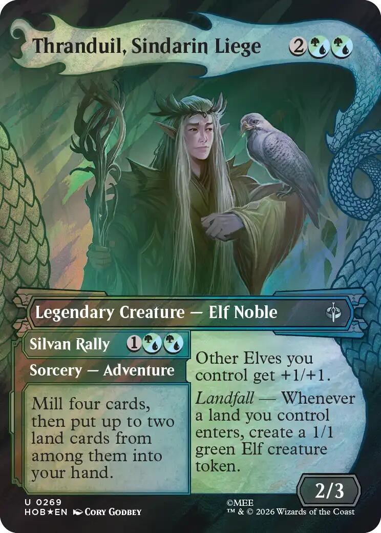 Image for Thranduil, Sindarin Liege (Showcase) (Surge Foil) (269) (The Hobbit) (HOB) - Magic: The Gathering