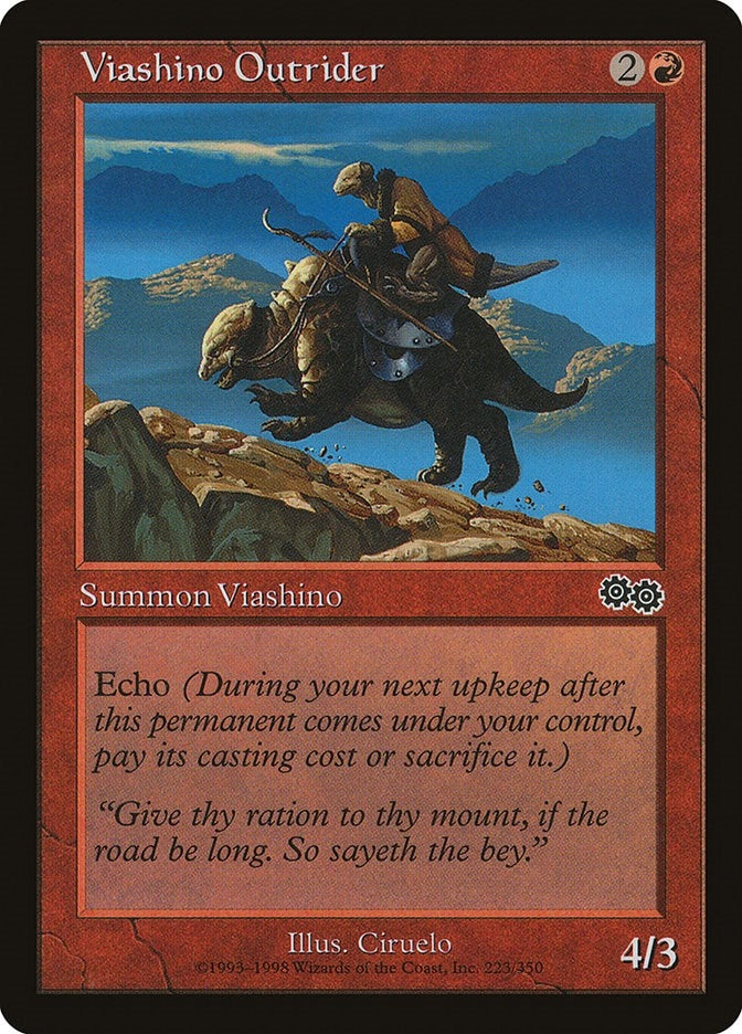 Image for Viashino Outrider (223) (Urza's Saga) - Magic: The Gathering