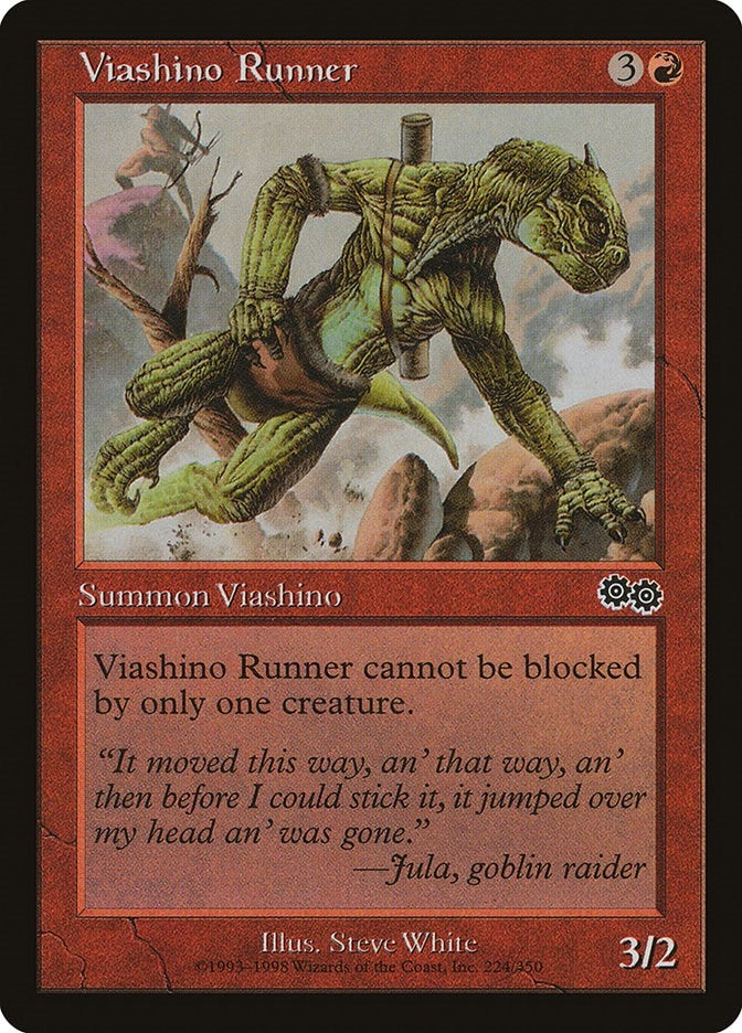 Image for Viashino Runner (224) (Urza's Saga) - Magic: The Gathering