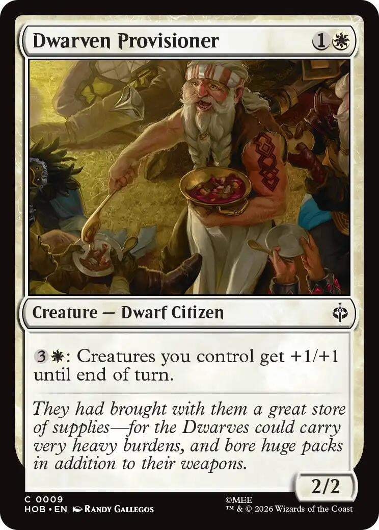 Image for Dwarven Provisioner (9) (The Hobbit) (HOB) - Magic: The Gathering
