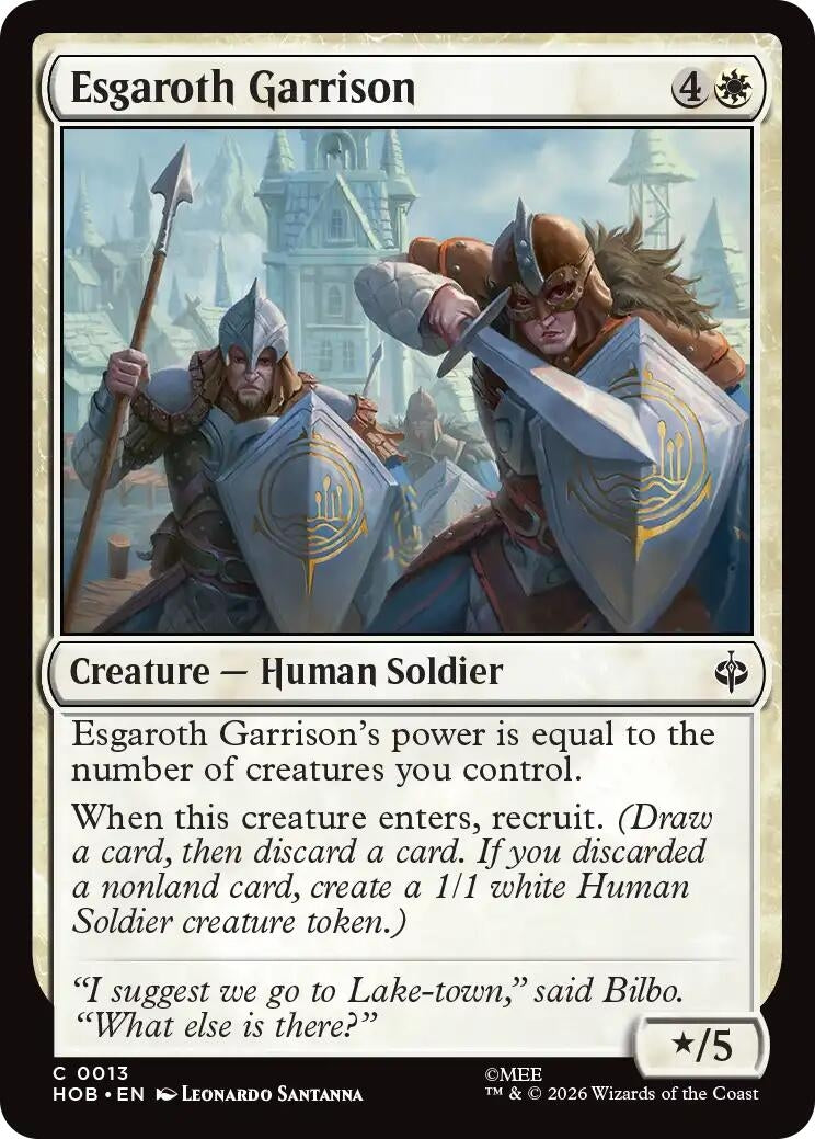Image for Esgaroth Garrison (13) (The Hobbit) (HOB) - Magic: The Gathering