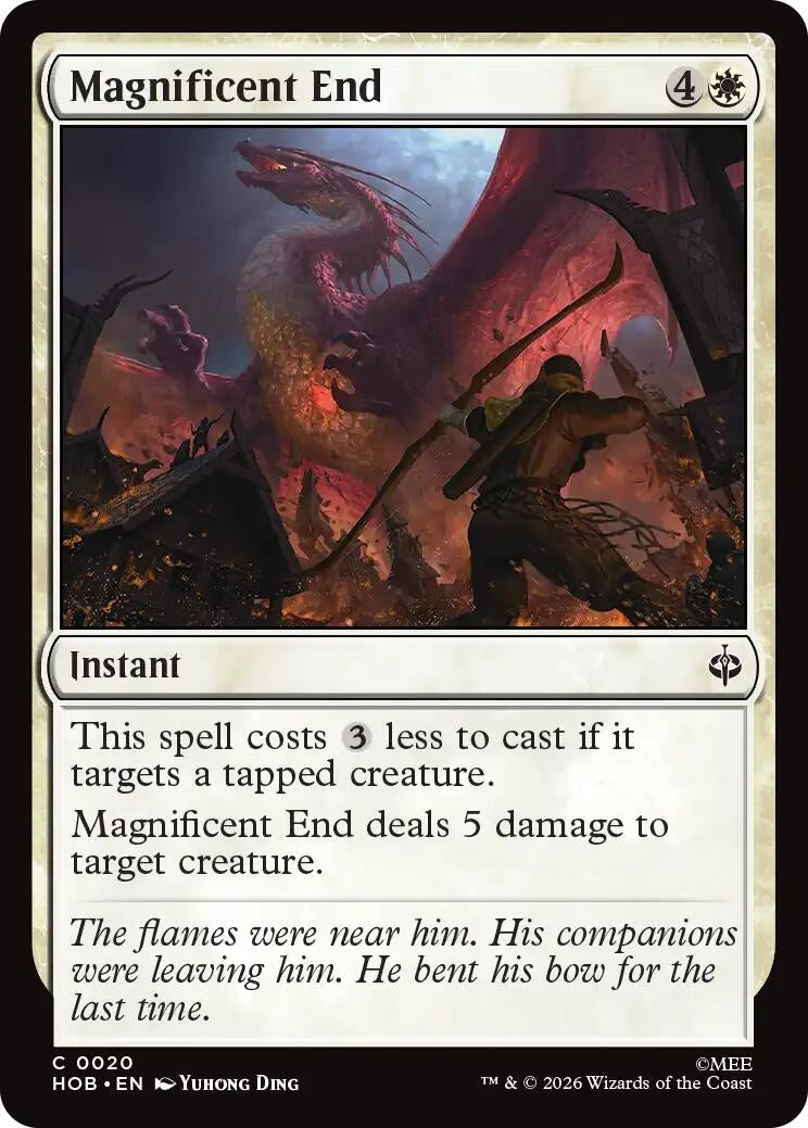 Image for Magnificent End (20) (The Hobbit) (HOB) - Magic: The Gathering