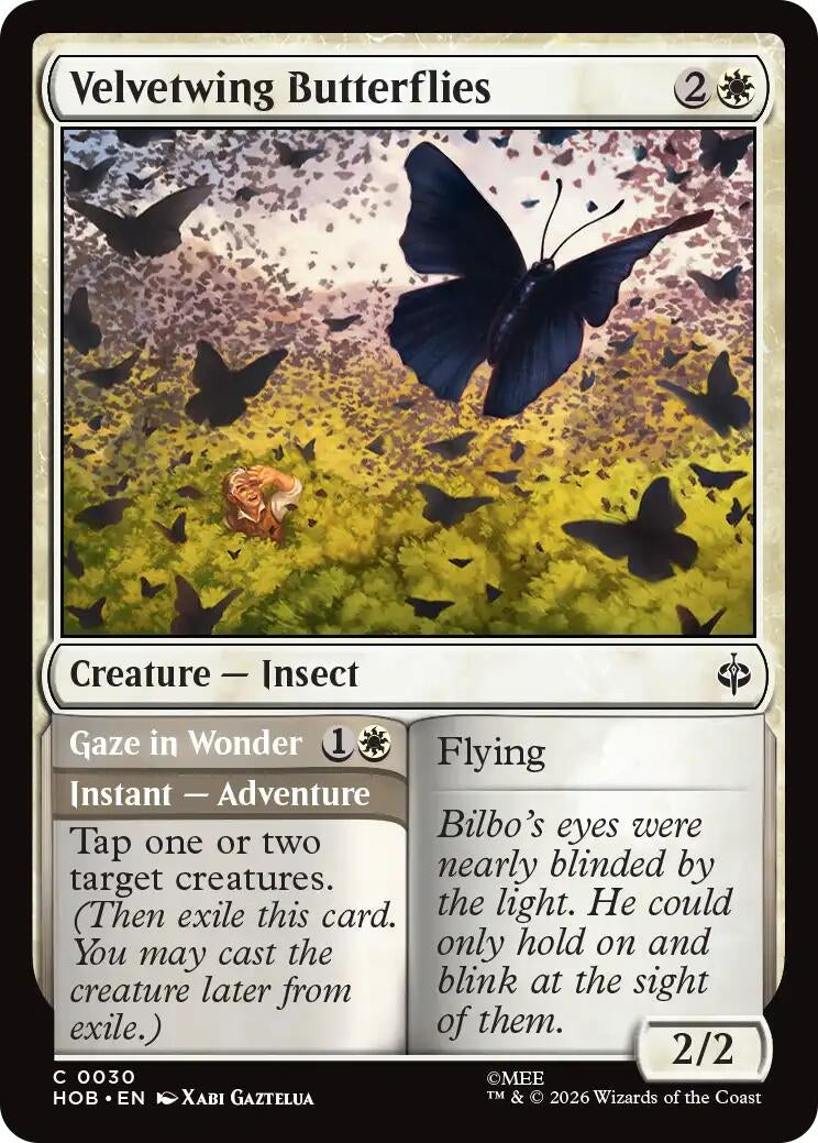 Image for Velvetwing Butterflies (30) (The Hobbit) (HOB) - Magic: The Gathering
