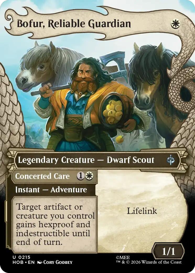 Image for Bofur, Reliable Guardian (Showcase) (215) (The Hobbit) (HOB) - Magic: The Gathering