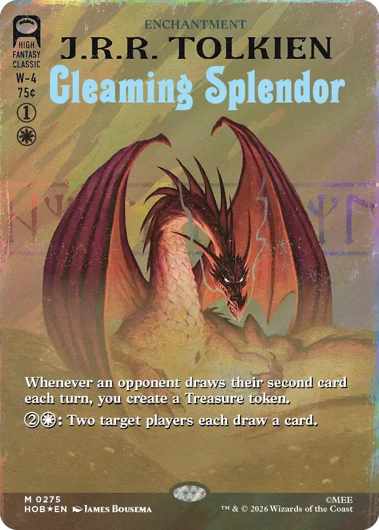 Image for Gleaming Splendor (Borderless) (Surge Foil) (275) (The Hobbit) (HOB) - Magic: The Gathering