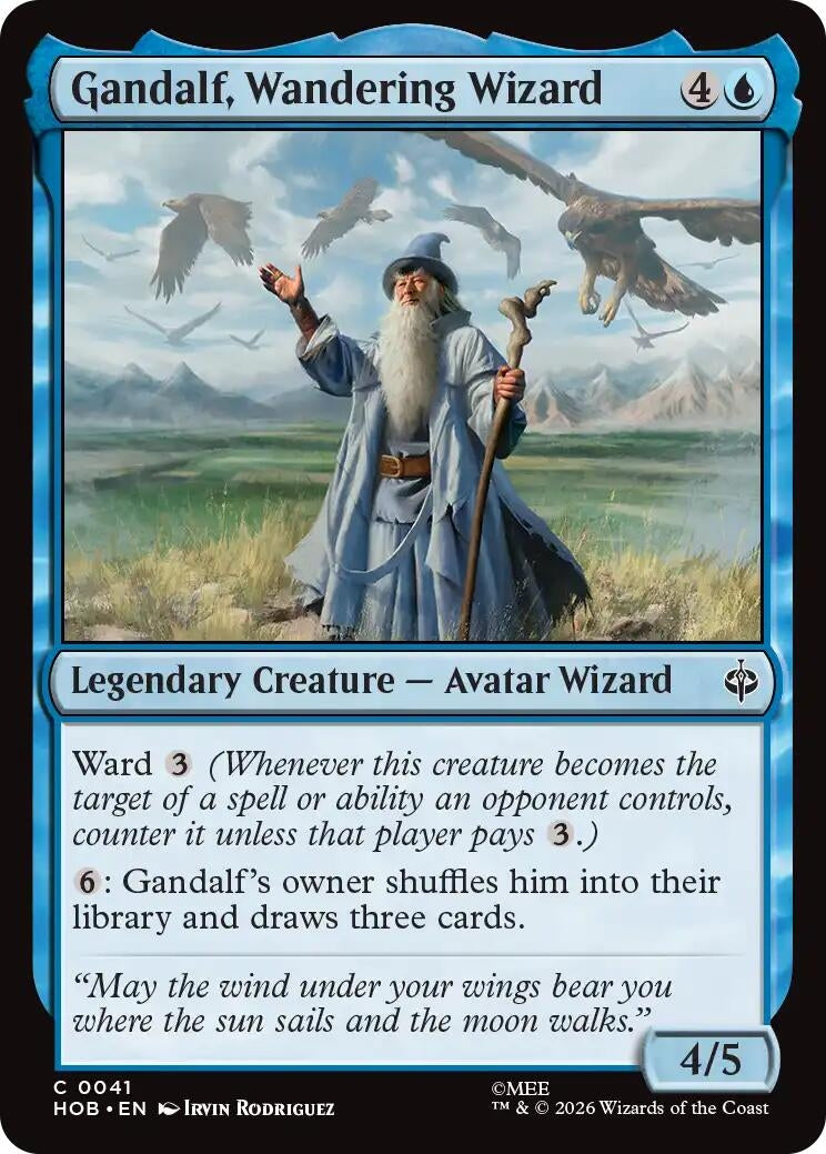 Image for Gandalf, Wandering Wizard (41) (The Hobbit) (HOB) - Magic: The Gathering