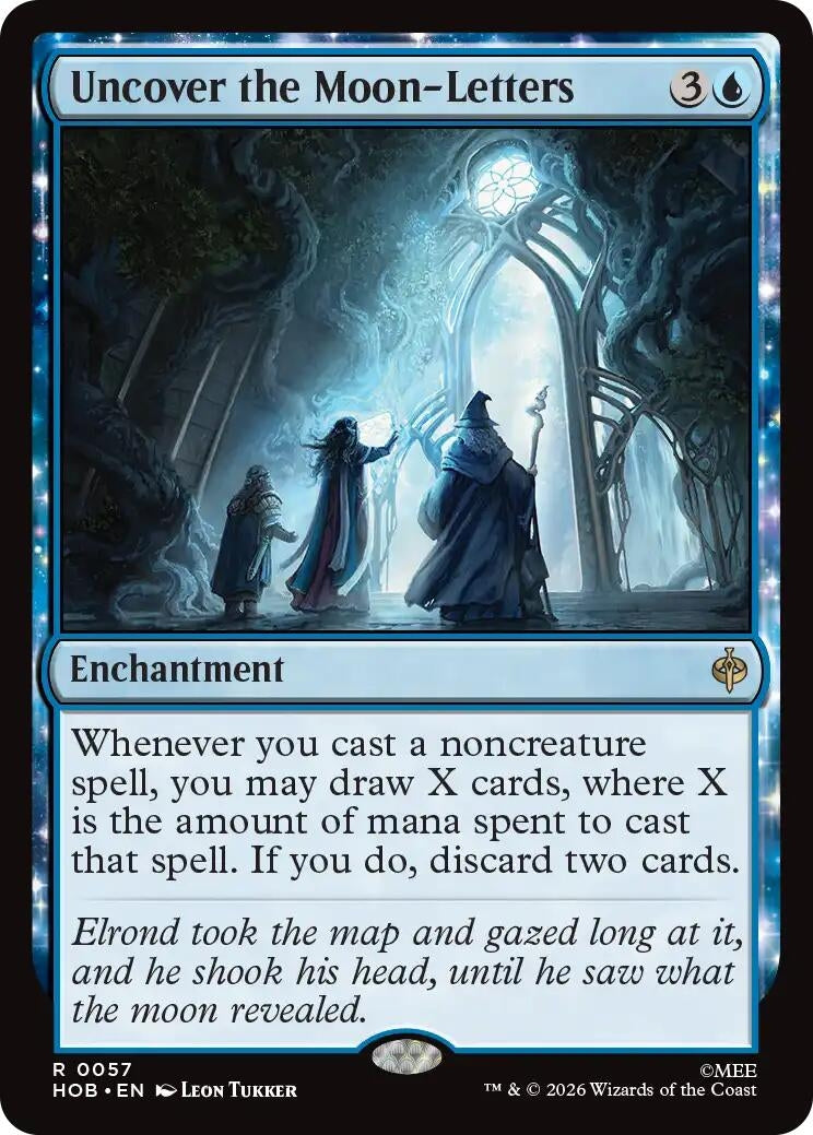 Image for Uncover the Moon-Letters (57) (The Hobbit) (HOB) - Magic: The Gathering