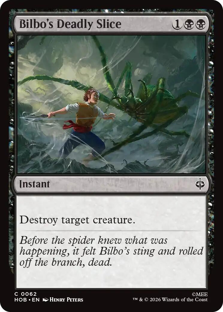 Image for Bilbo's Deadly Slice (62) (The Hobbit) (HOB) - Magic: The Gathering