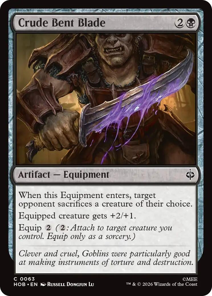 Image for Crude Bent Blade (63) (The Hobbit) (HOB) - Magic: The Gathering