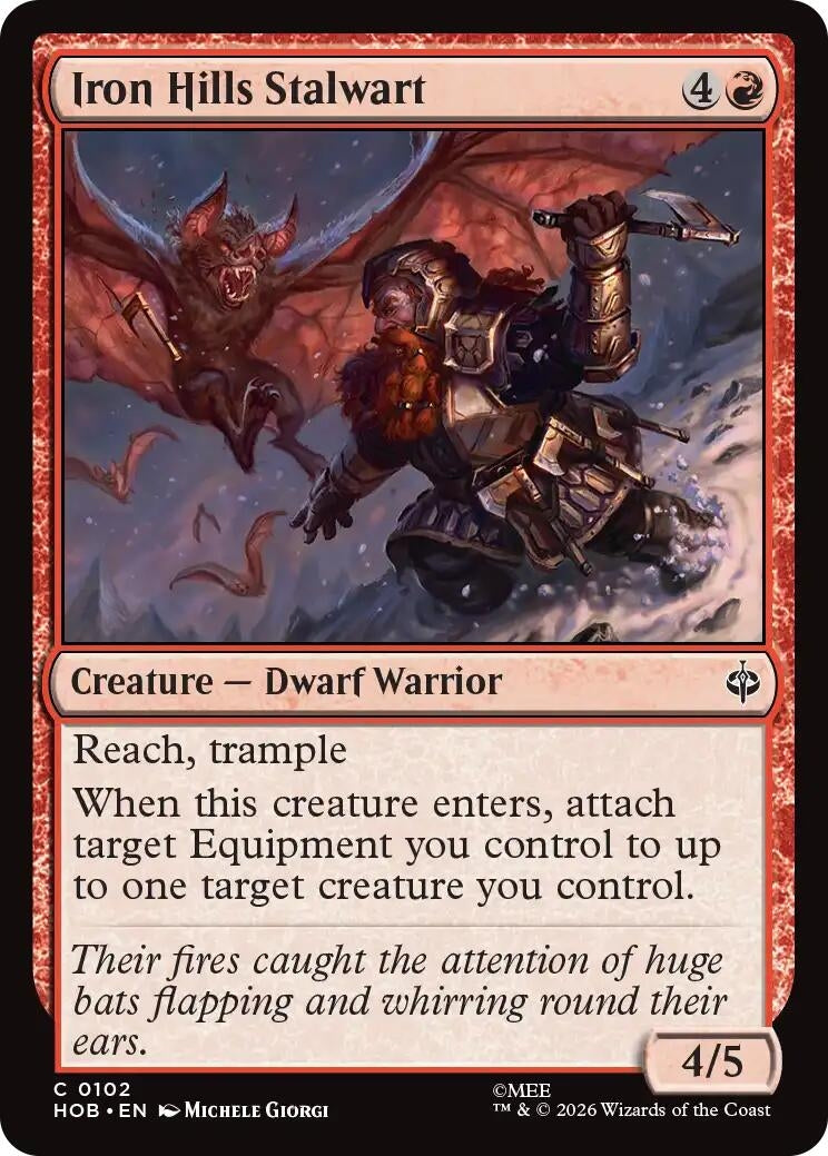 Image for Iron Hills Stalwart (102) (The Hobbit) (HOB) - Magic: The Gathering