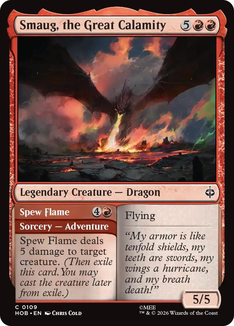 Image for Smaug, the Great Calamity (109) (The Hobbit) (HOB) - Magic: The Gathering