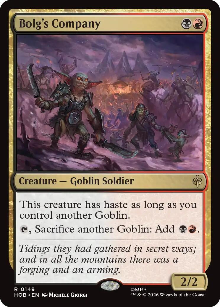 Image for Bolg's Company (149) (The Hobbit) (HOB) - Magic: The Gathering