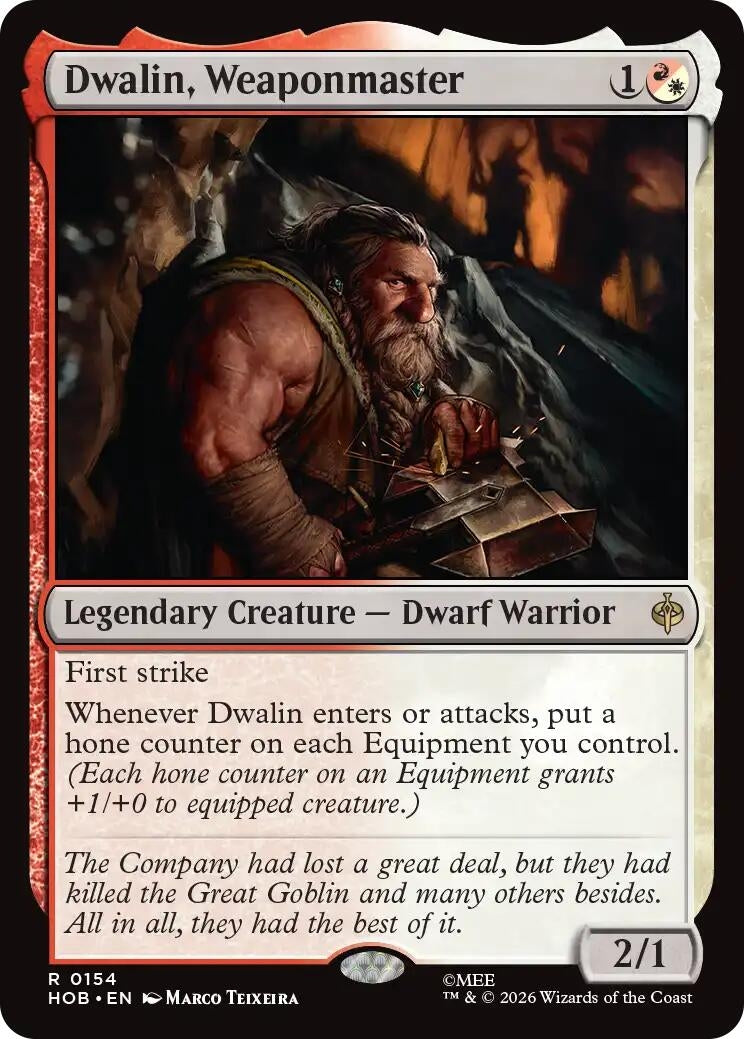 Image for Dwalin, Weaponmaster (154) (The Hobbit) (HOB) - Magic: The Gathering