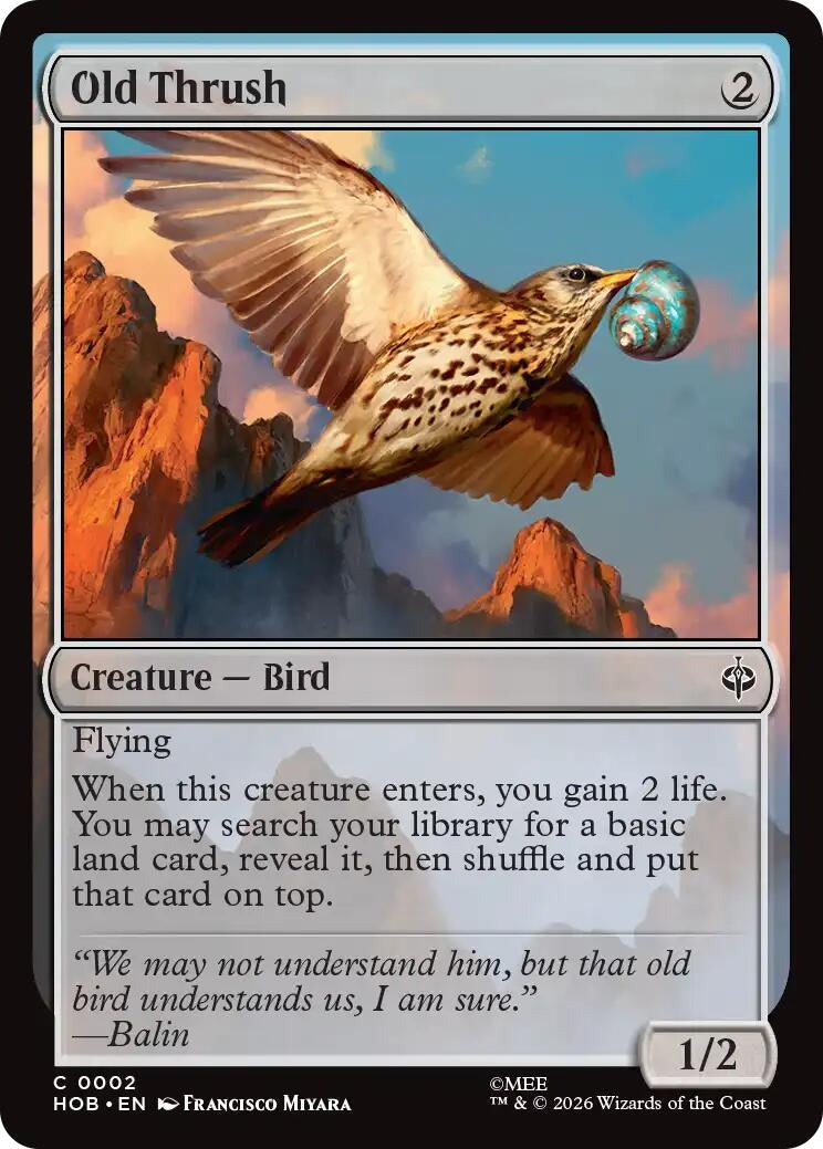 Image for Old Thrush (2) (The Hobbit) (HOB) - Magic: The Gathering