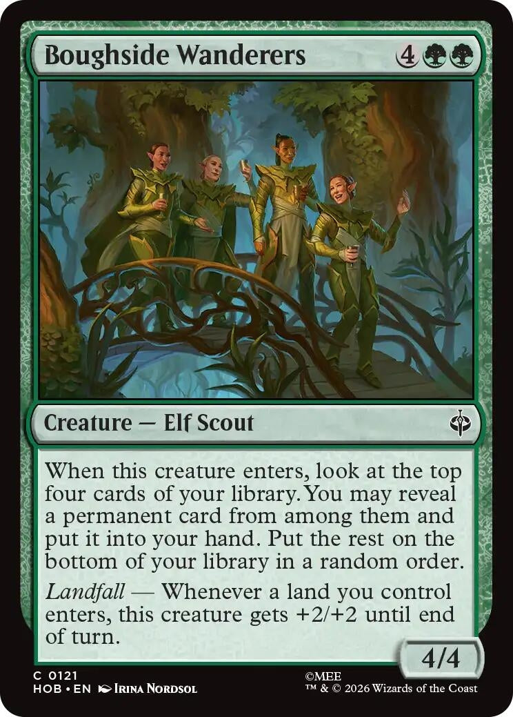Image for Boughside Wanderers (121) (The Hobbit) (HOB) - Magic: The Gathering