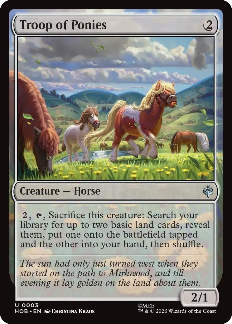 Image for Troop of Ponies (3) (The Hobbit) (HOB) - Magic: The Gathering