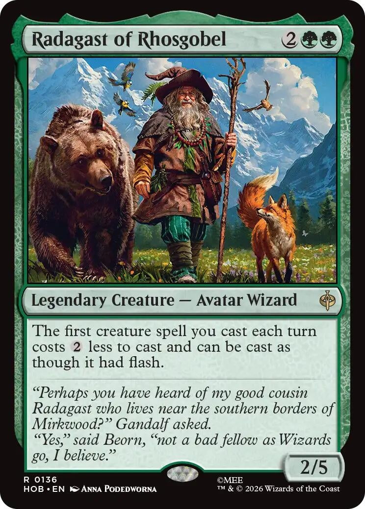 Image for Radagast of Rhosgobel (136) (The Hobbit) (HOB) - Magic: The Gathering