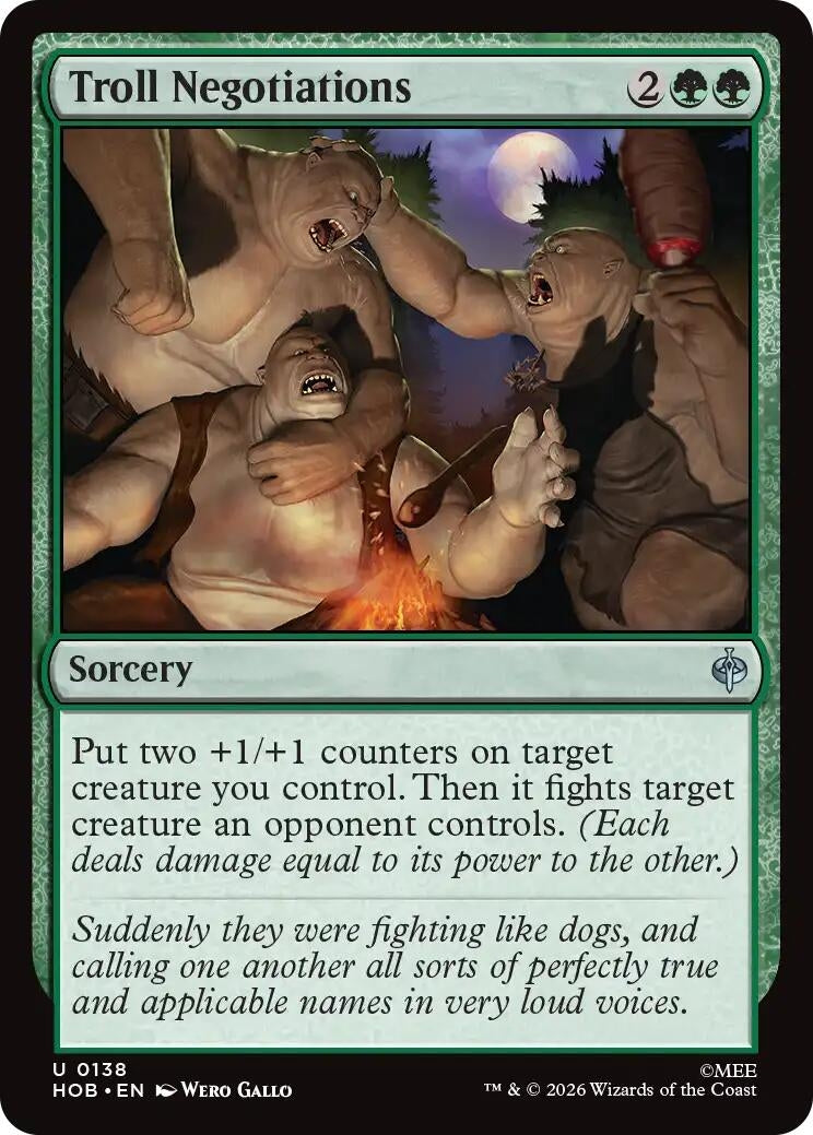 Image for Troll Negotiations (138) (The Hobbit) (HOB) - Magic: The Gathering