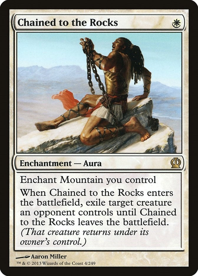Image for Chained to the Rocks (4) (Theros) - Magic: The Gathering