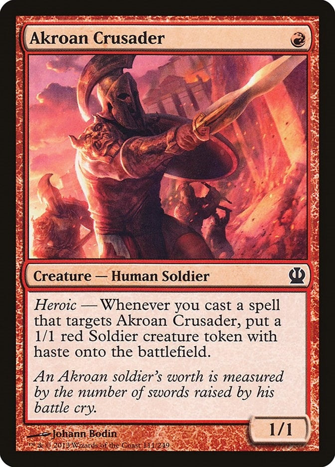 Image for Akroan Crusader (111) (Theros) - Magic: The Gathering