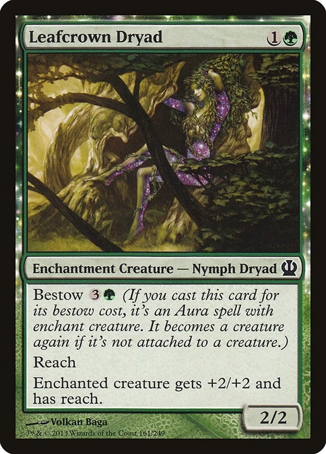 Image for Leafcrown Dryad (161) (Theros) - Magic: The Gathering