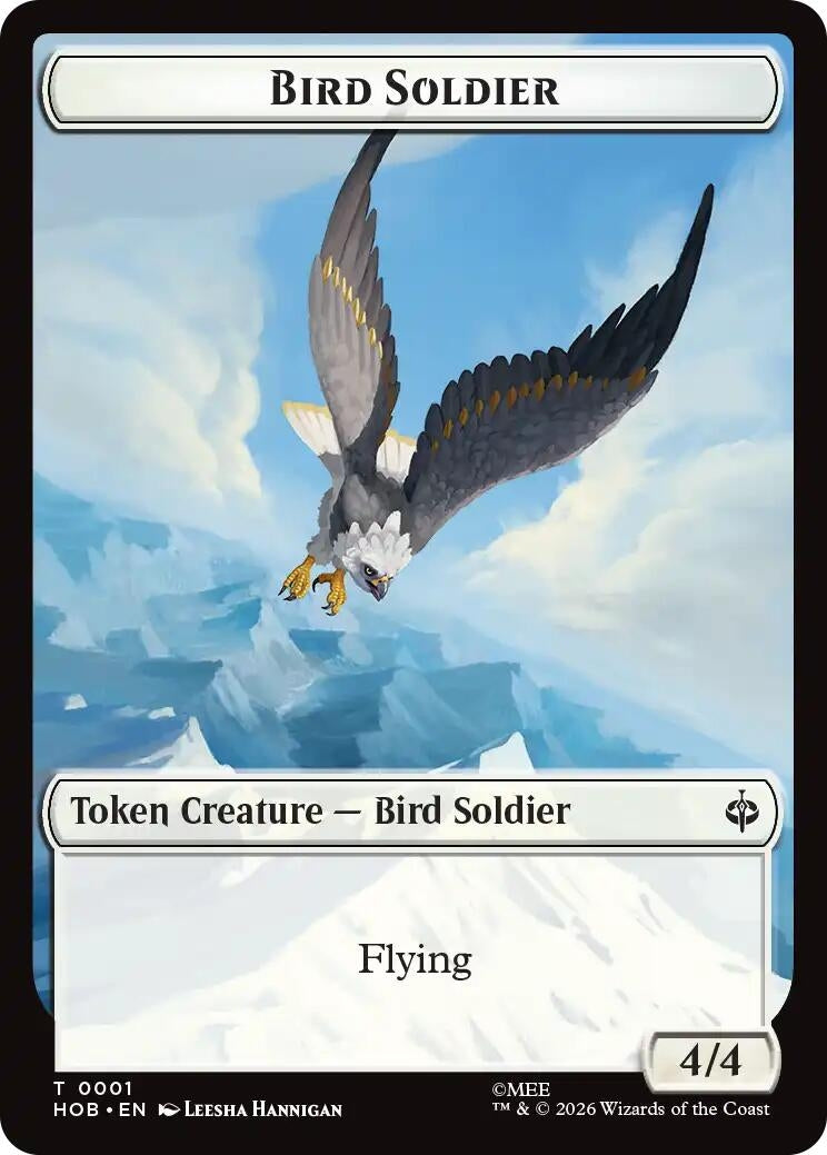 Image for Bird Soldier // Axe Double-Sided Token (1 // 10) (The Hobbit) (HOB) - Magic: The Gathering