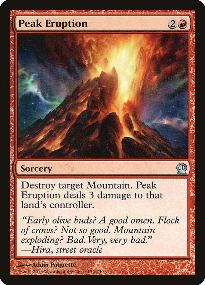 Peak Eruption (132) (Theros)