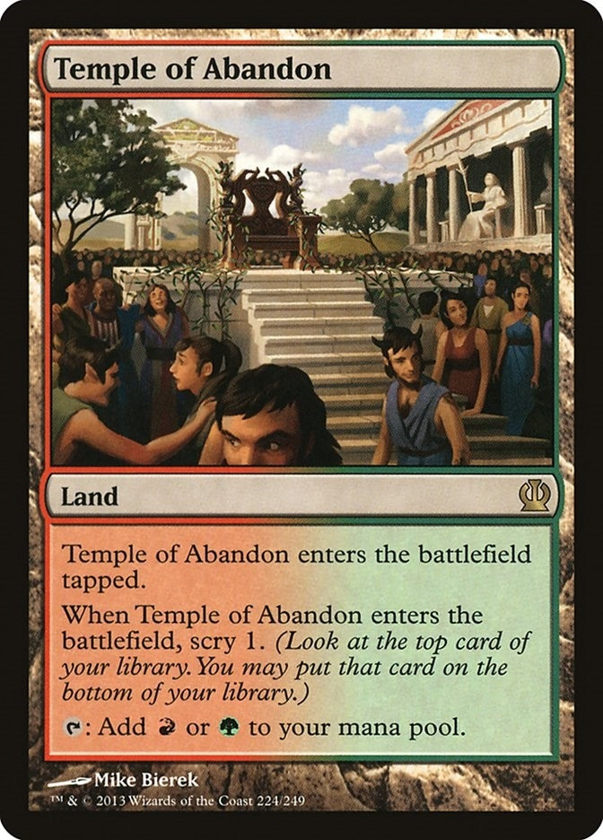 Image for Temple of Abandon (224) (Theros) - Magic: The Gathering