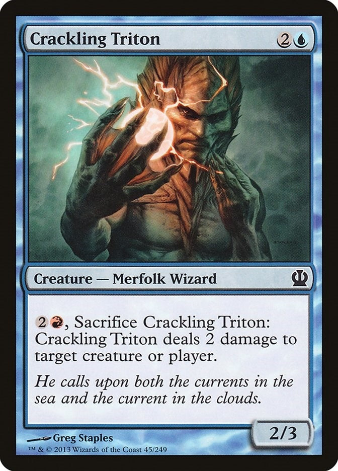 Image for Crackling Triton (45) (Theros) - Magic: The Gathering
