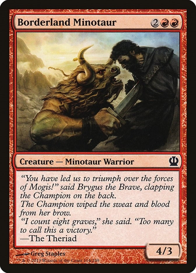 Borderland Minotaur (114) (Theros)