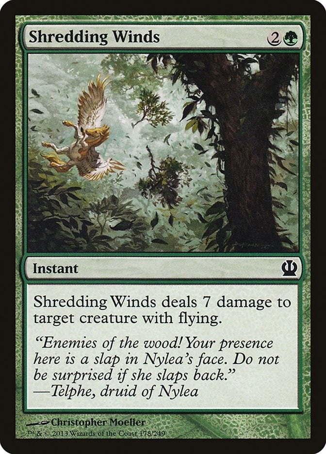 Image for Shredding Winds (178) (Theros) - Magic: The Gathering
