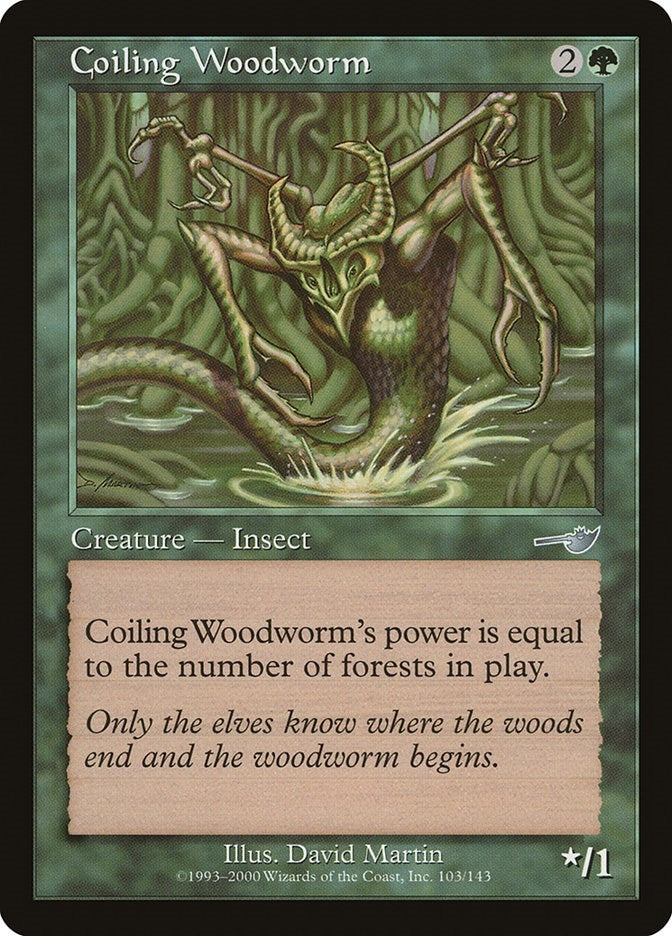 Image for Coiling Woodworm (103) (Nemesis) - Magic: The Gathering