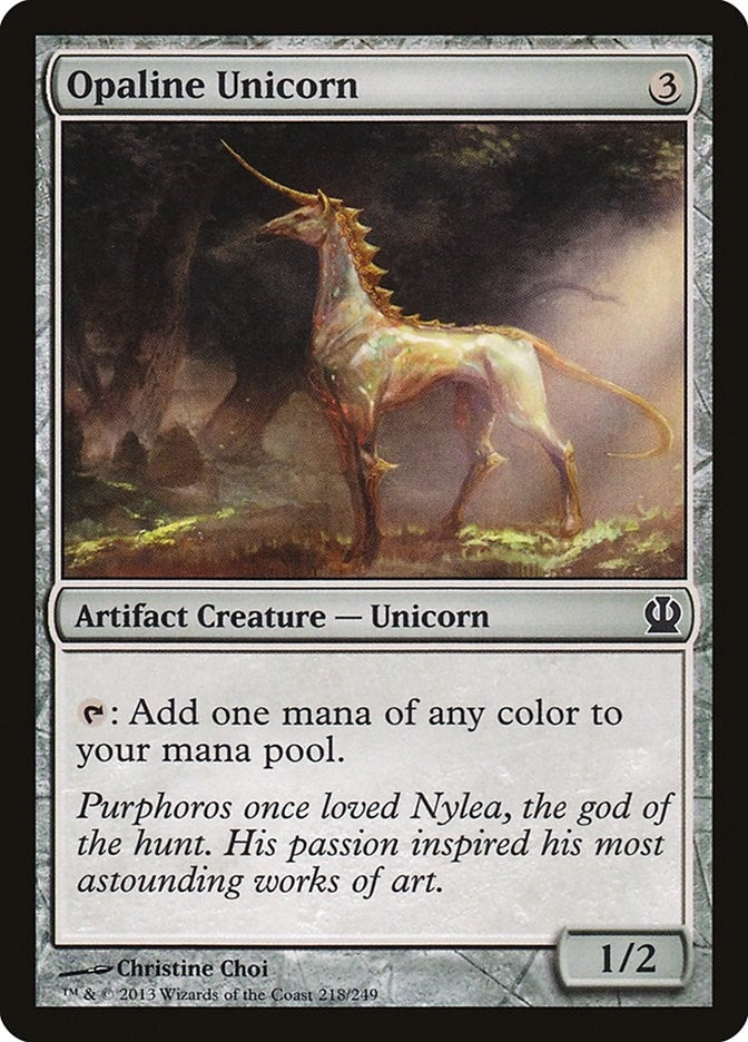 Opaline Unicorn (218) (Theros)