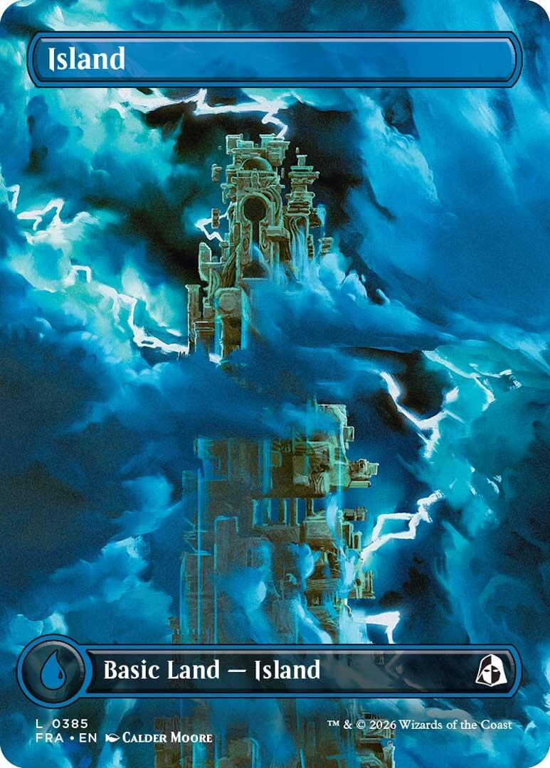 Image for Island (Borderless) (0385) (385) (Reality Fracture) (FRA) - Magic: The Gathering