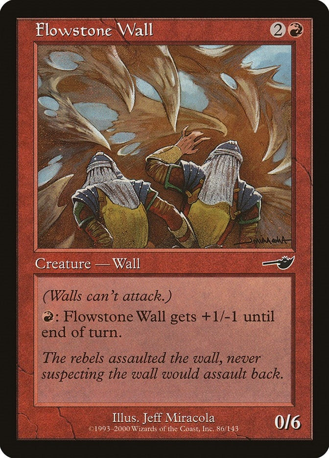 Image for Flowstone Wall (80) (Nemesis) - Magic: The Gathering