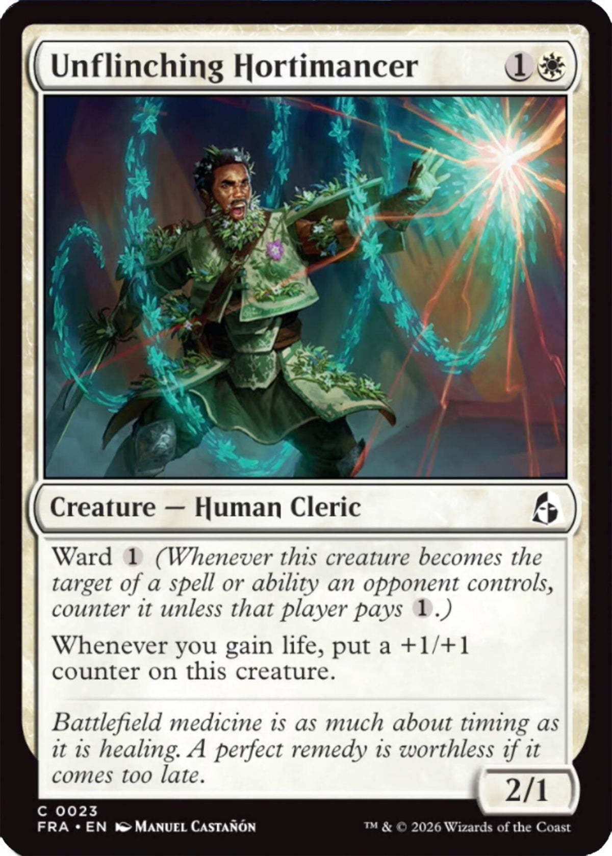 Image for Unflinching Hortimancer (23) (Reality Fracture) (FRA) - Magic: The Gathering