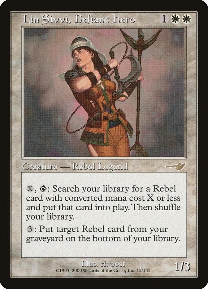 Lin Sivvi, Defiant Hero (12) (Nemesis)