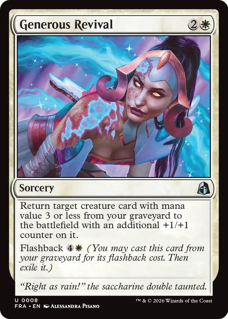 Image for Generous Revival (8) (Reality Fracture) (FRA) - Magic: The Gathering