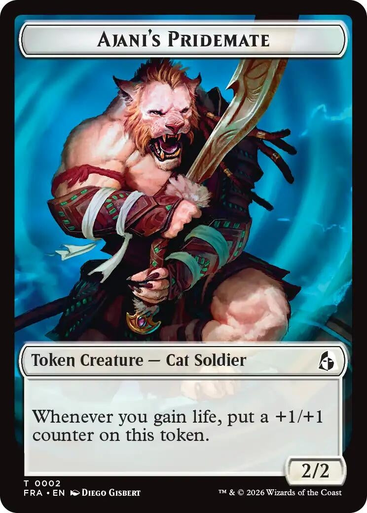 Image for Ajani's Pridemate // Mowu Double-Sided Token (Reality Fracture) (FRA) - Magic: The Gathering