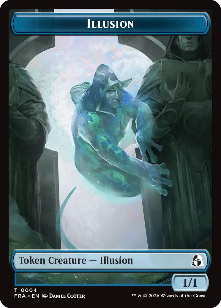 Image for Illusion // Jace Double-Sided Token (Reality Fracture) (FRA) - Magic: The Gathering