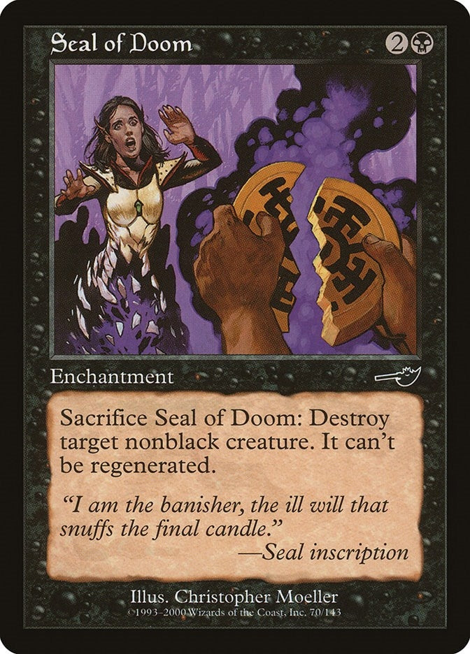 Image for Seal of Doom (70) (Nemesis) - Magic: The Gathering