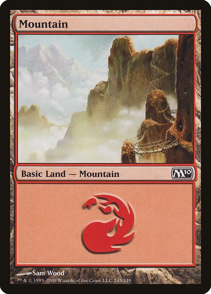 Image for Mountain (245) (245) (Magic 2010 (M10)) (M10) - Magic: The Gathering